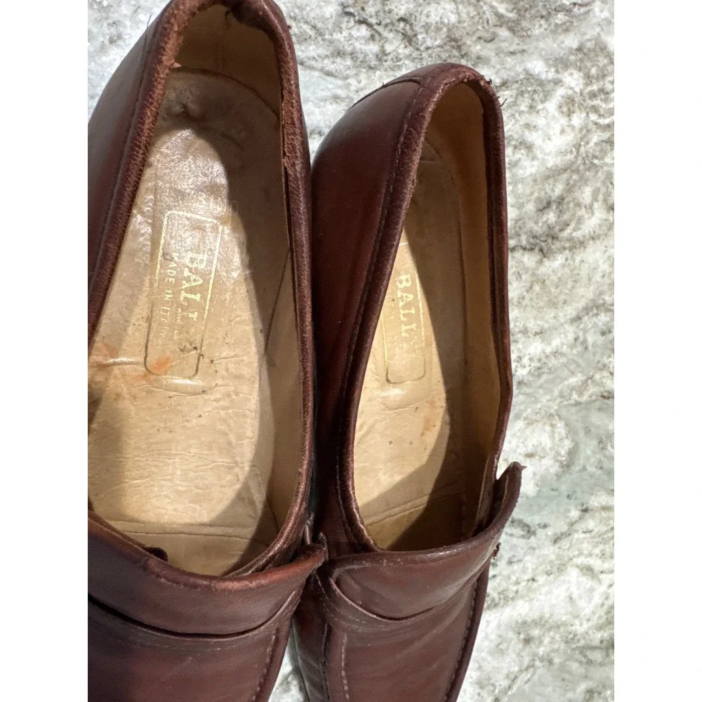 Bally brown leather